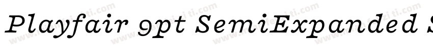 Playfair 9pt SemiExpanded SemiBold字体转换
